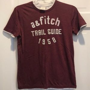 Abercrombie Maroon Graphic Tee